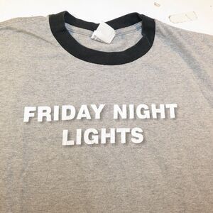 Football FRIDAY NIGHT LIGHTS TEXAS HIGH SCHOOL RINGER T SHIRT Sz L TV SHOW MOVIE